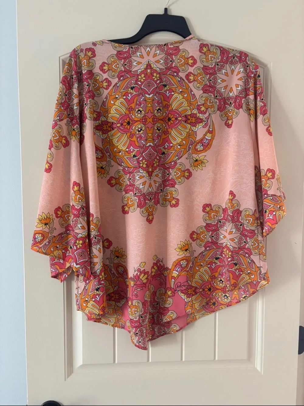 Ruby Rd. Pink Paisley-Print Boho Tunic - Picture 5 of 5